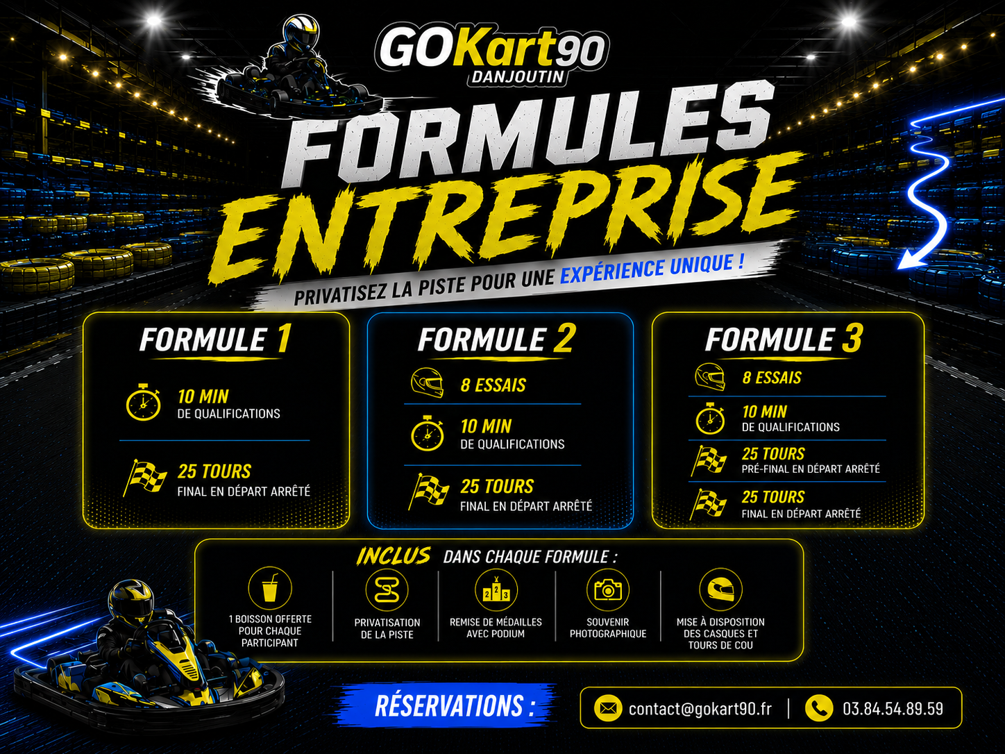 Formules entreprises GO KART 90